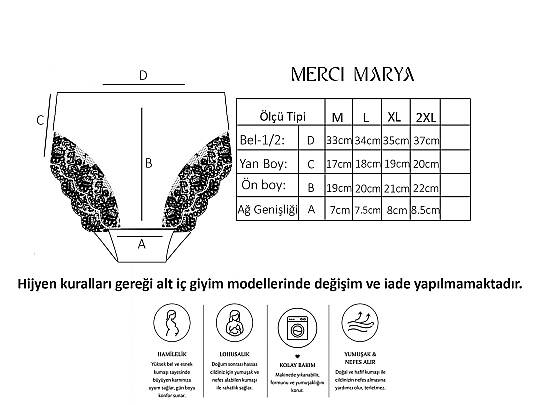 Pamuklu-Dantelli Hamile Külotu Siyah - 3